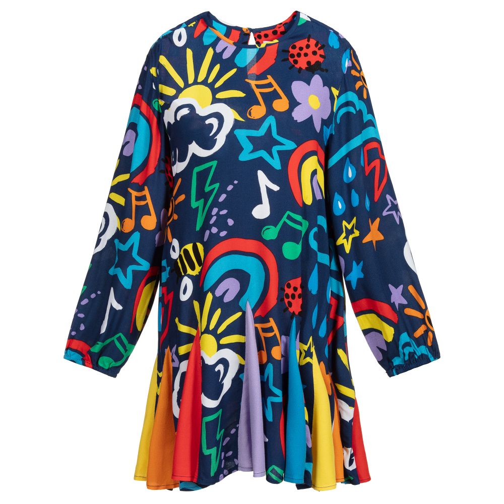 Stella McCartney Kids - Teen Blue Viscose Dress | Childrensalon