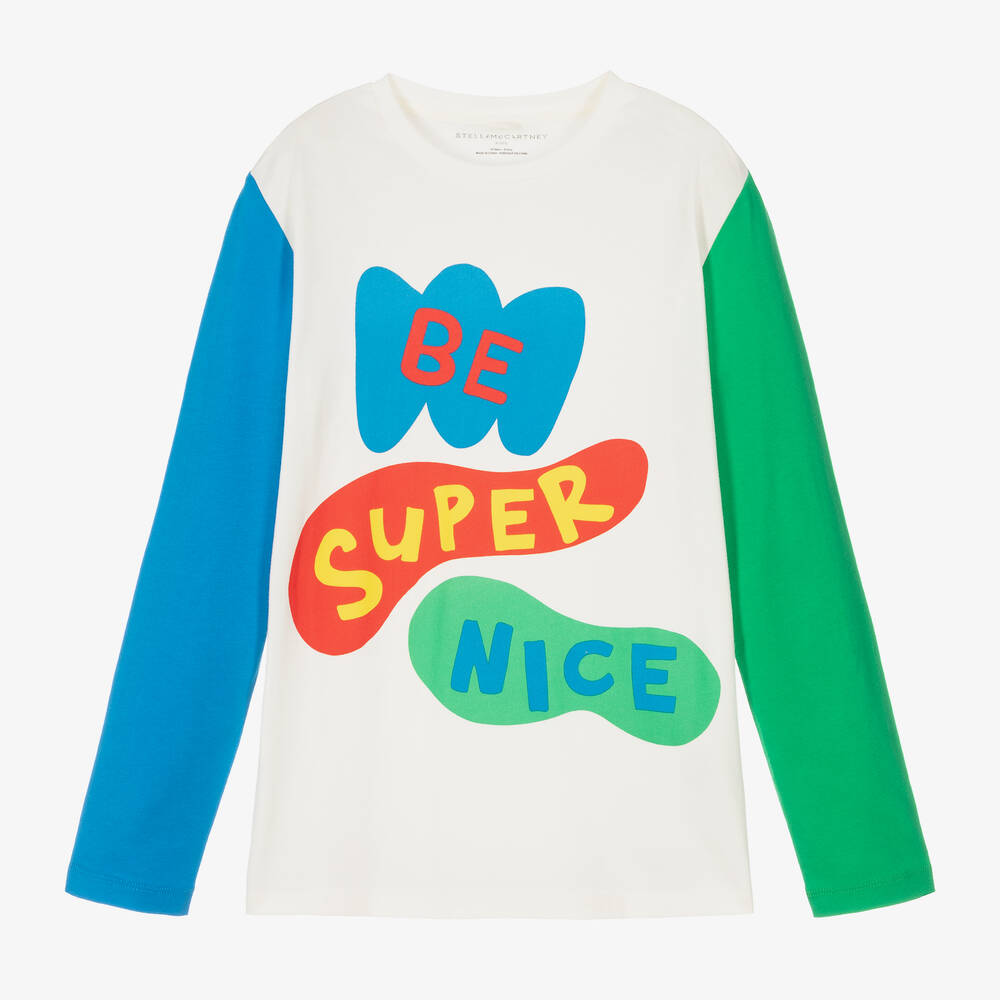 Stella McCartney Kids - Teen Boys 'Be Super Nice' Top | Childrensalon