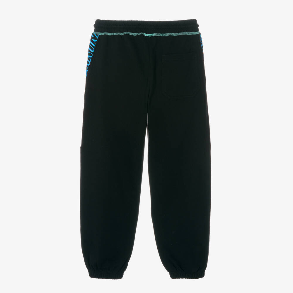 Stella McCartney Kids-Teen Boys Black Cotton Joggers | Childrensalon Outlet