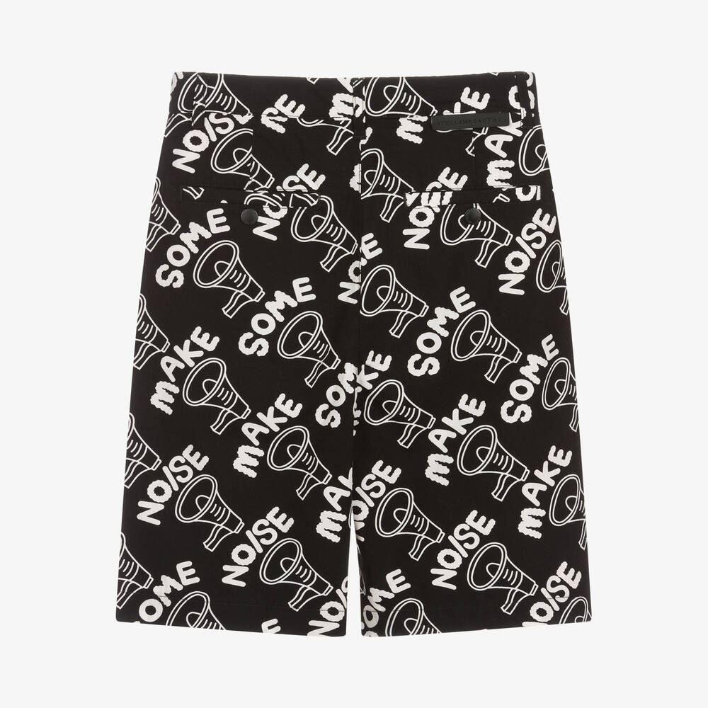 Stella McCartney Kids-Черные хлопковые шорты | Childrensalon Outlet