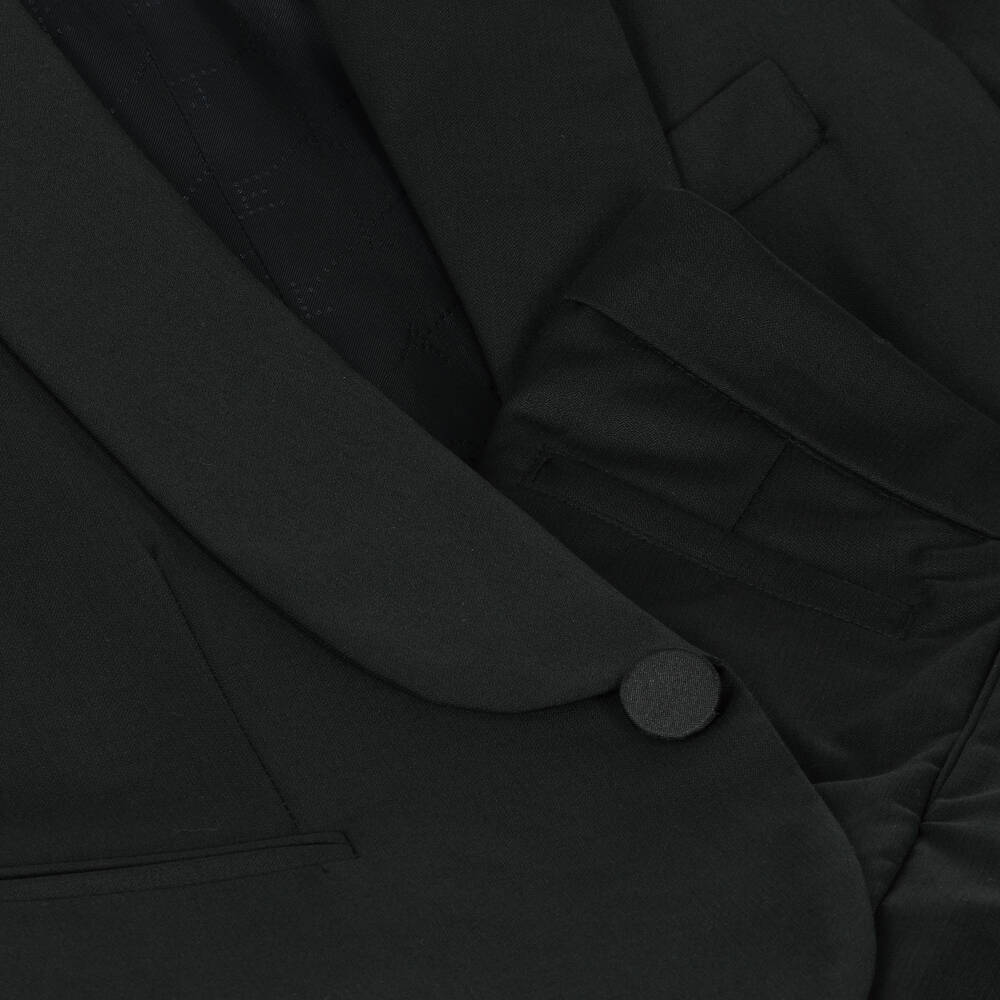 Stella McCartney Kids-Teen Boys Black Wool Blend Suit | Childrensalon Outlet