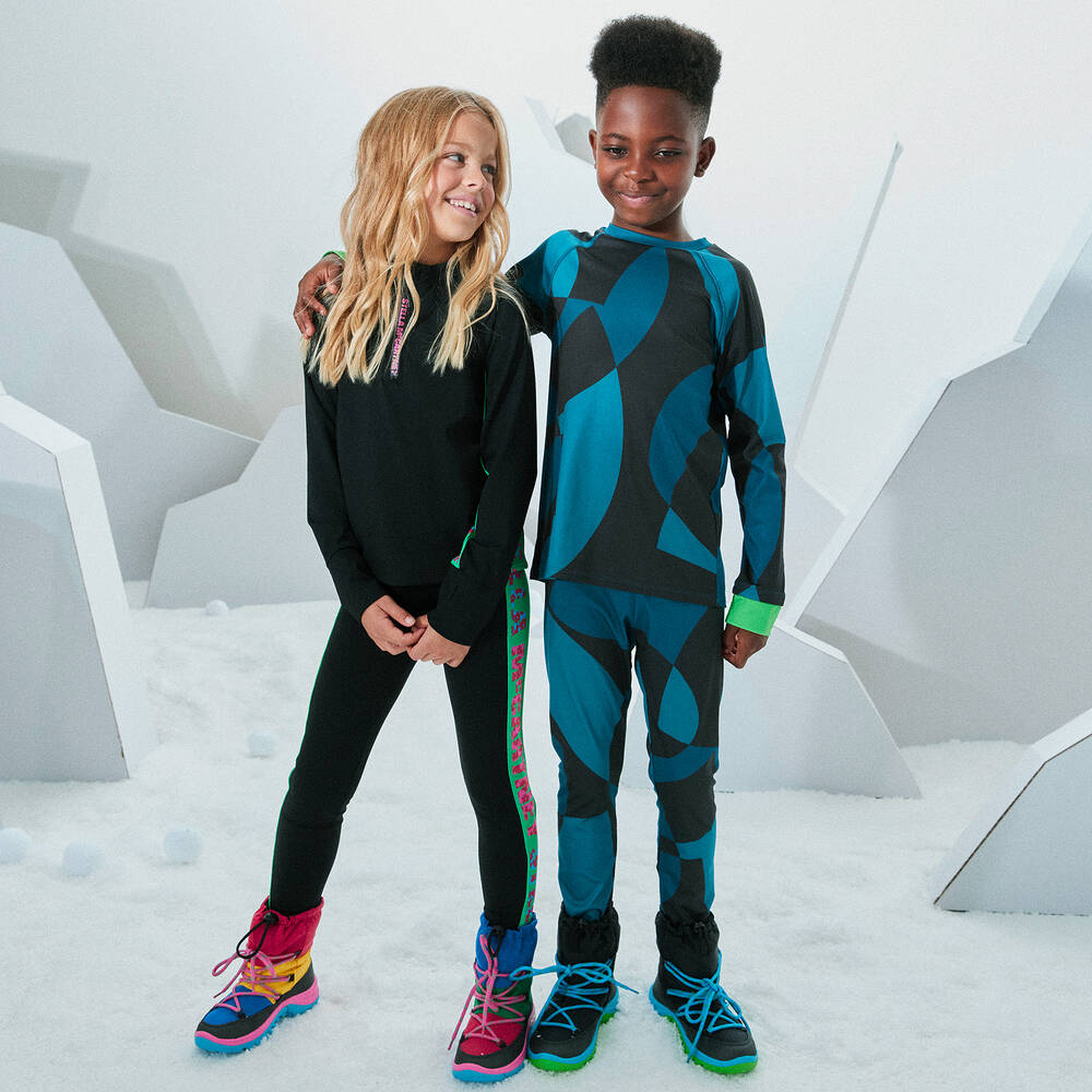 Stella McCartney Kids Teen Boys Blue Base Layer Set Childrensalon Outlet