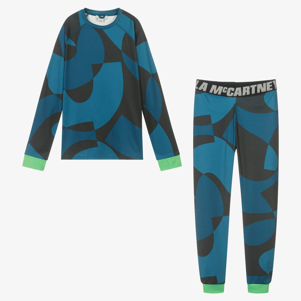 Stella McCartney Kids-Teen Boys Blue Base Layer Set | Childrensalon Outlet