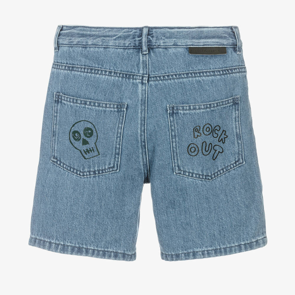 Stella mccartney sales denim shorts