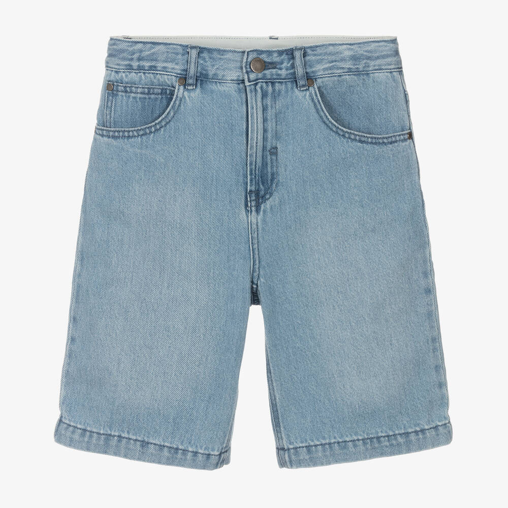Stella McCartney Kids - Blaue Teen Baumwoll-Jeans-Shorts | Childrensalon