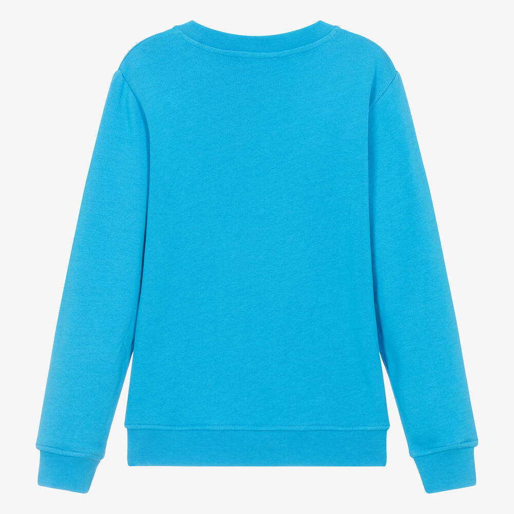 Stella McCartney Kids-Teen Boys Blue Cotton Sun Sweatshirt | Childrensalon Outlet