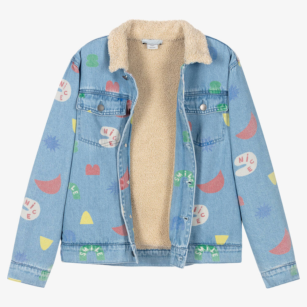 Stella McCartney Kids-Голубая джинсовая куртка | Childrensalon Outlet