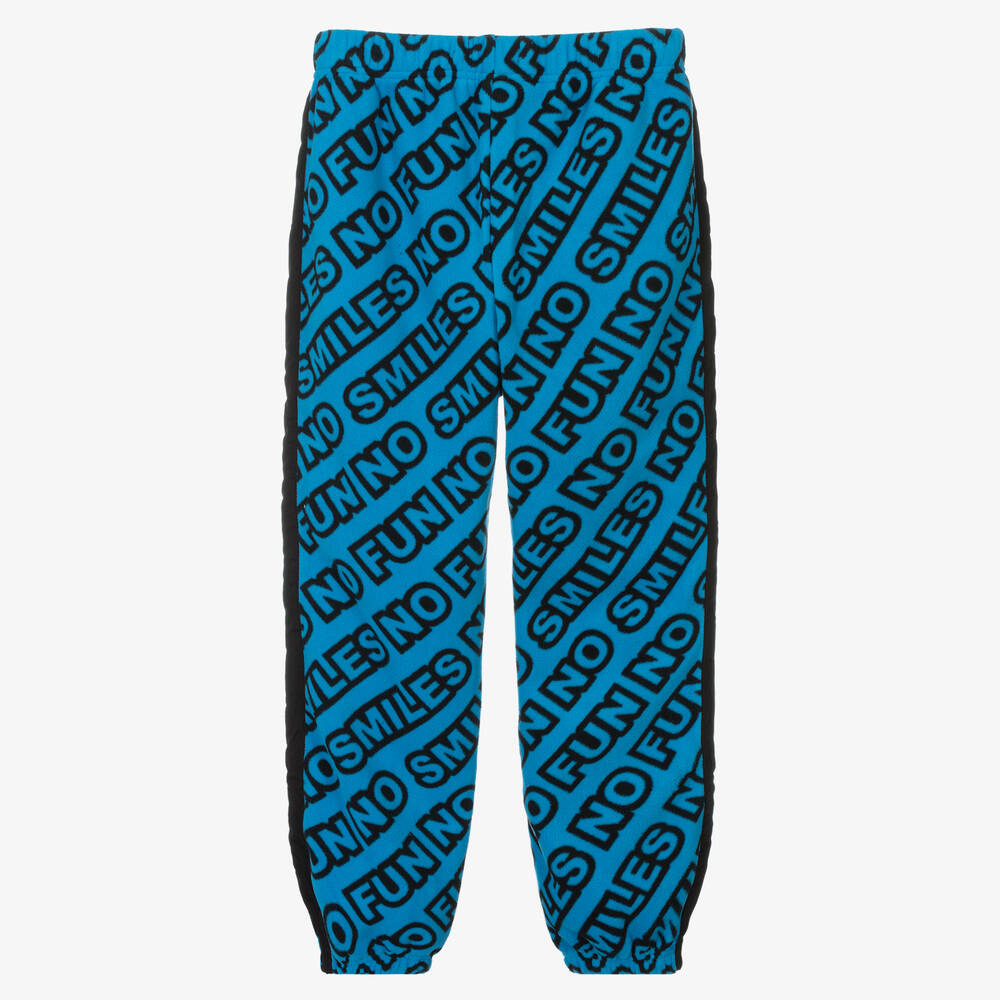 Stella McCartney Kids-Синие флисовые джоггеры | Childrensalon Outlet