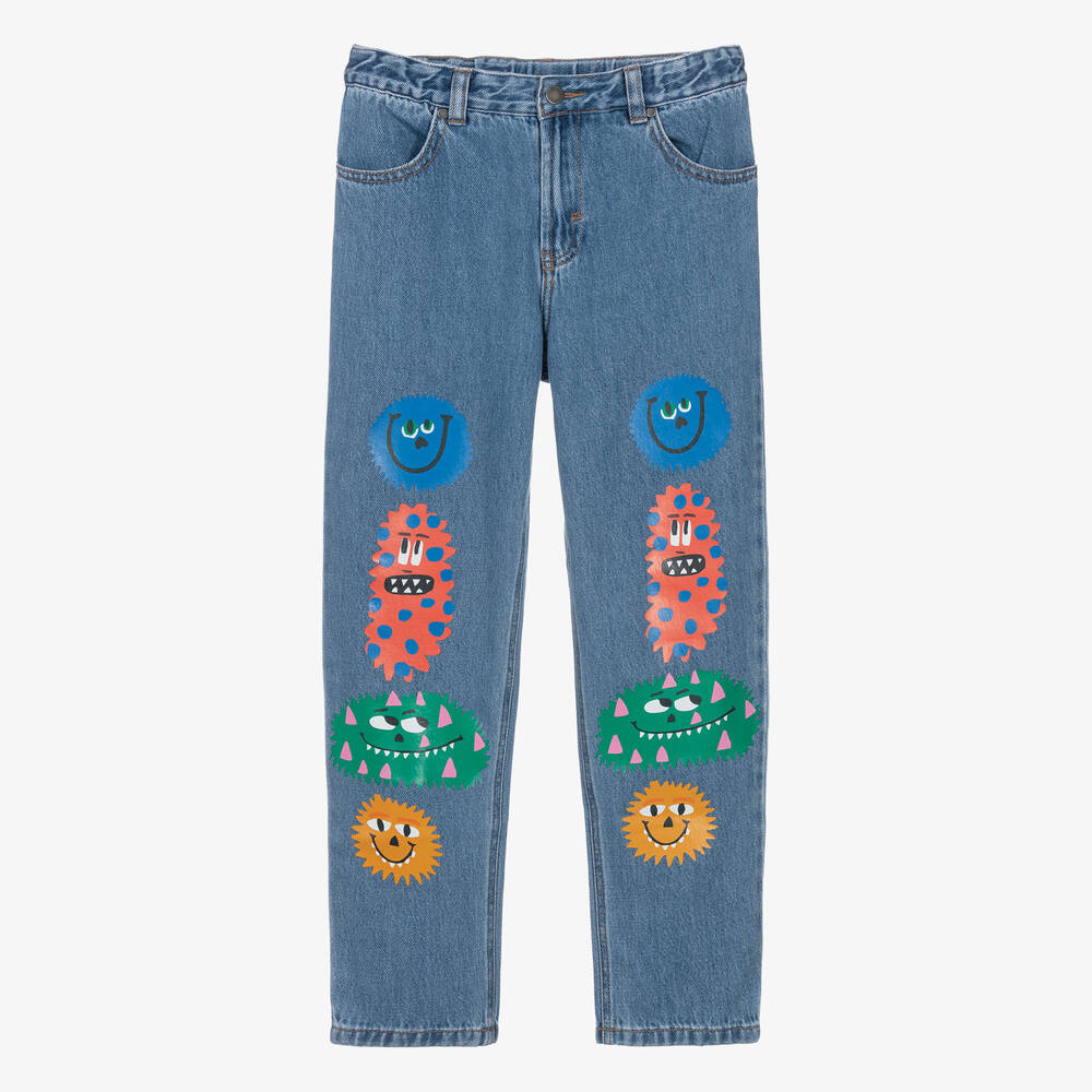 Stella McCartney Kids - Голубые джинсы с монстрами | Childrensalon