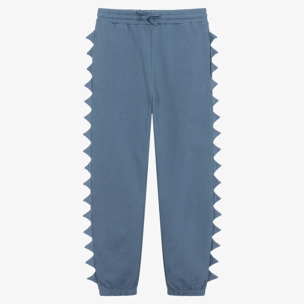 Stella McCartney Kids - Teen Boys Blue Organic Cotton Joggers | Childrensalon