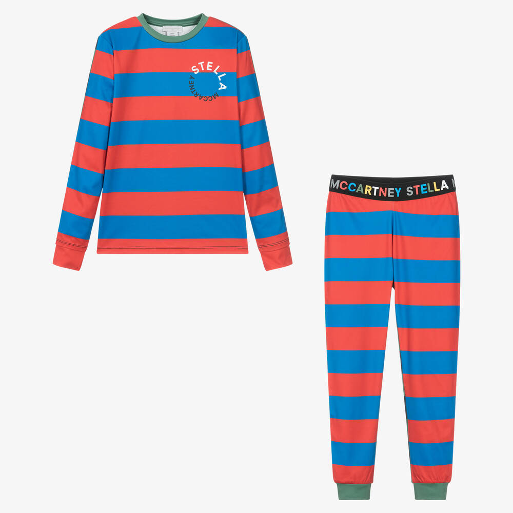 Stella McCartney Kids - Teen Thermohosen-Set Blau/Rot | Childrensalon