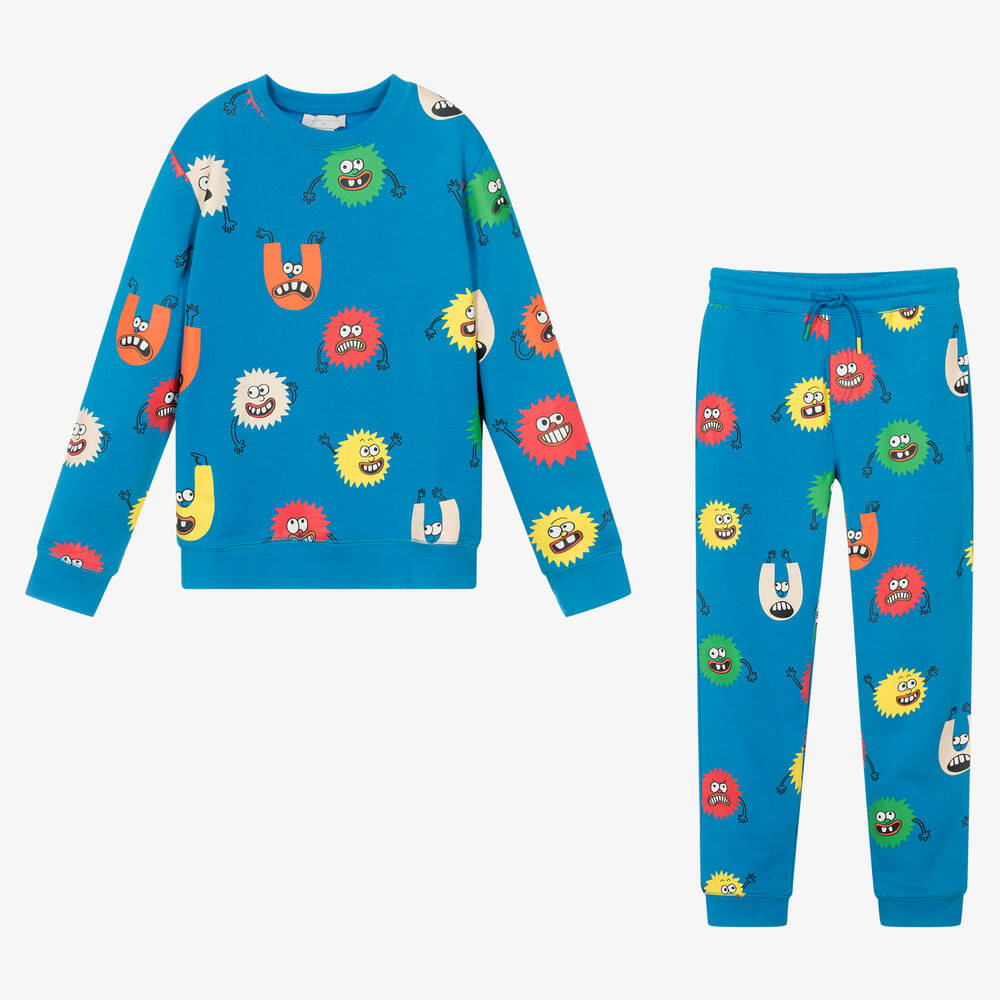 Stella McCartney Kids-Teen Boys Blue Tracksuit | Childrensalon Outlet