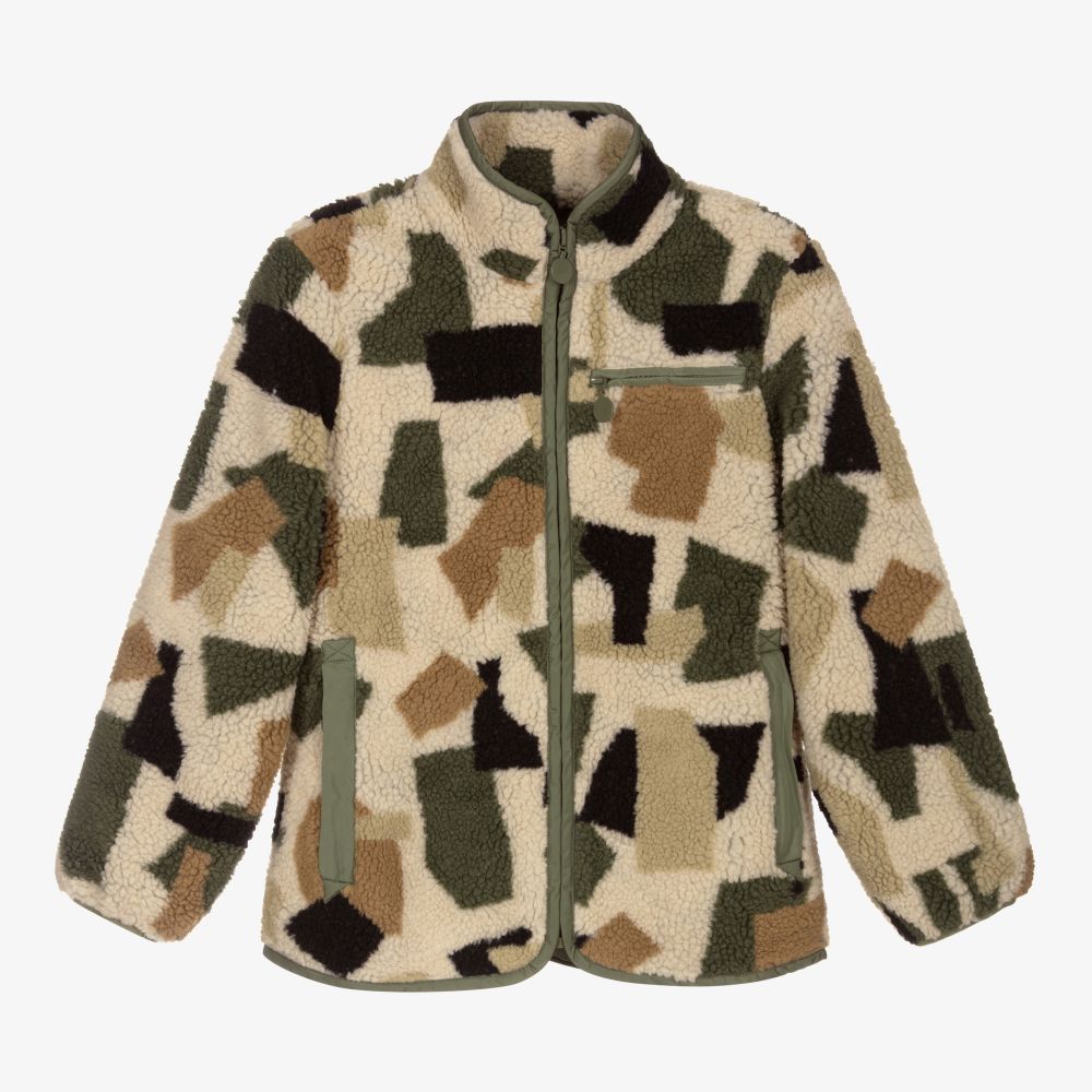 Boys camo fleece jacket 2025