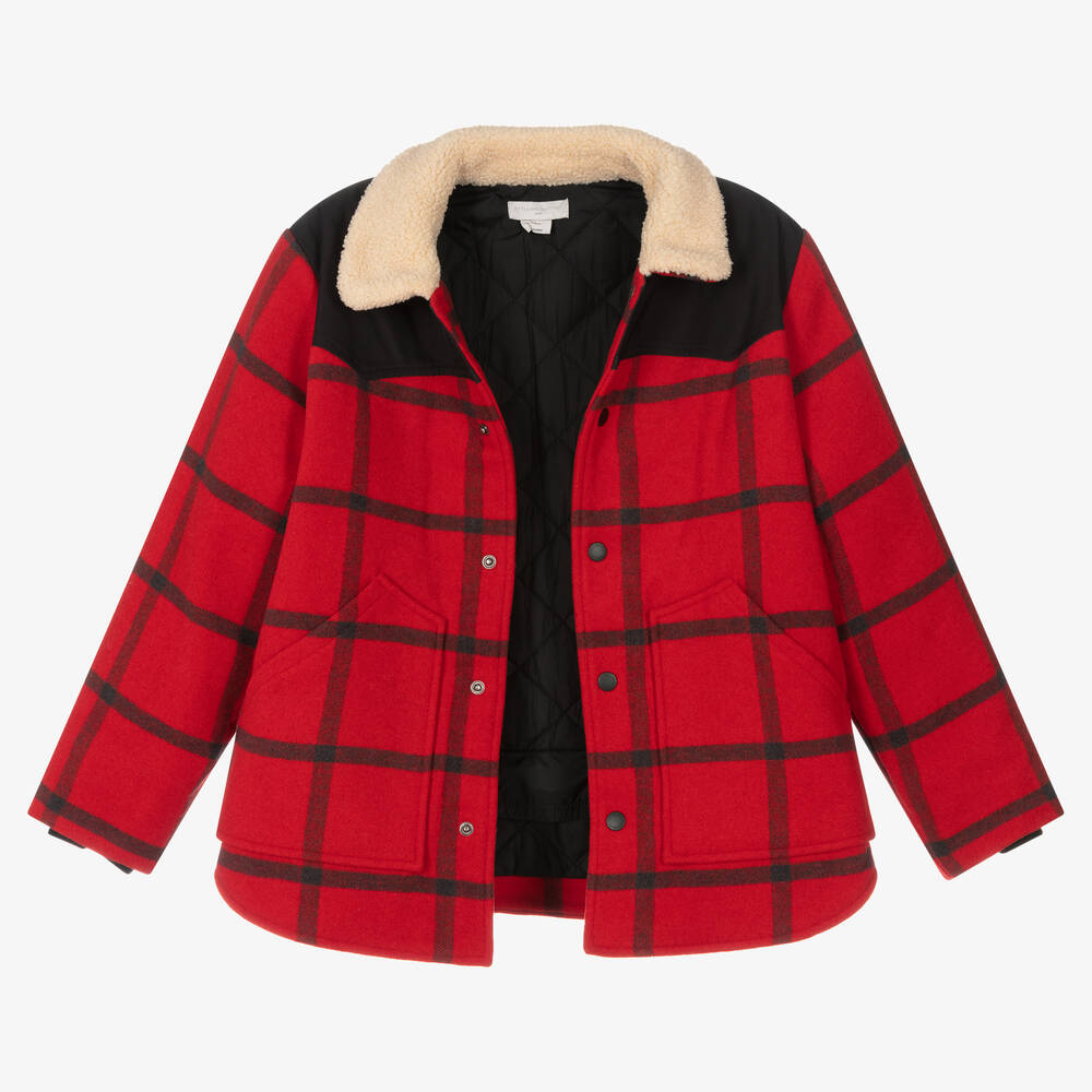 Stella McCartney Kids-Флисовая куртка в клетку | Childrensalon Outlet