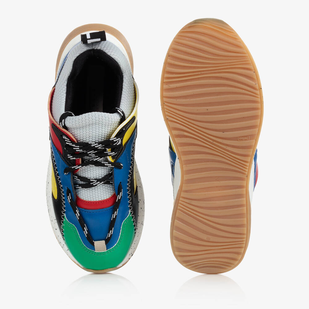 Stella McCartney Kids Teen Boys Colourblock Trainers Childrensalon Outlet