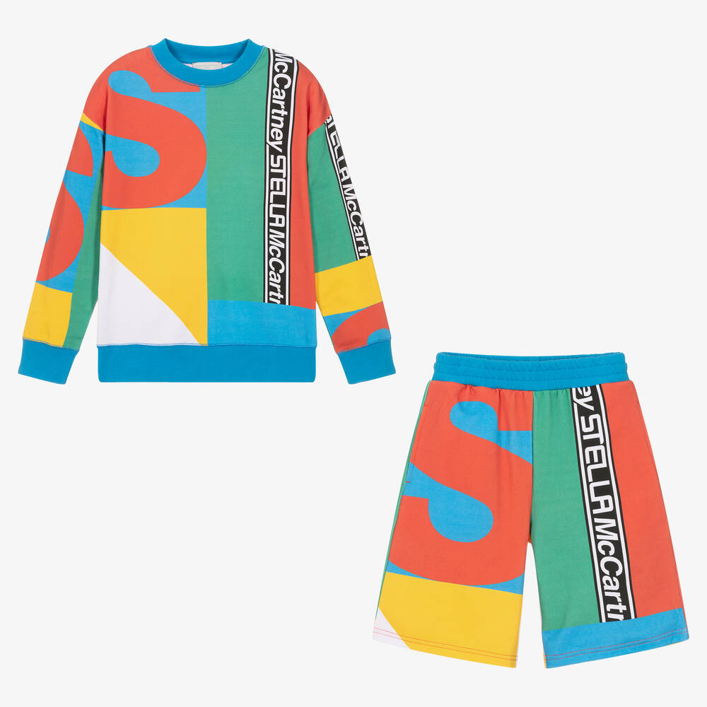 Stella McCartney Kids - Bunter Teen Baumwoll-Trainingsanzug | Childrensalon