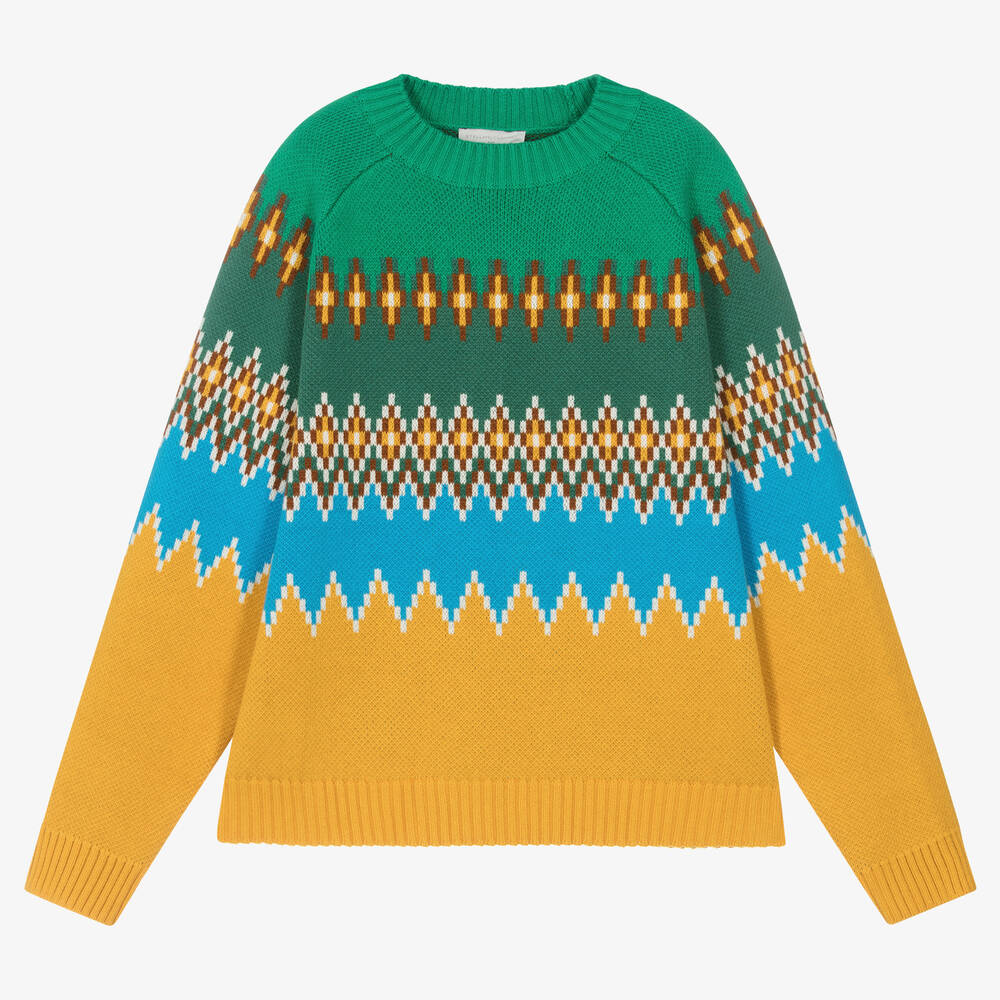 Stella McCartney Kids - Teen Baumwoll- & Wollstrickpullover | Childrensalon