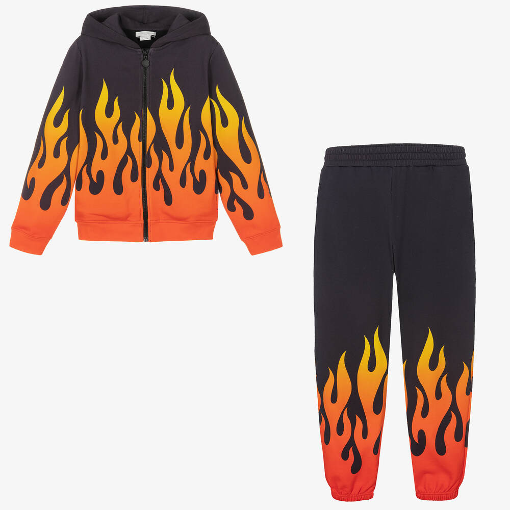 Stella McCartney Kids-Teen Boys Flame Print Tracksuit | Childrensalon Outlet
