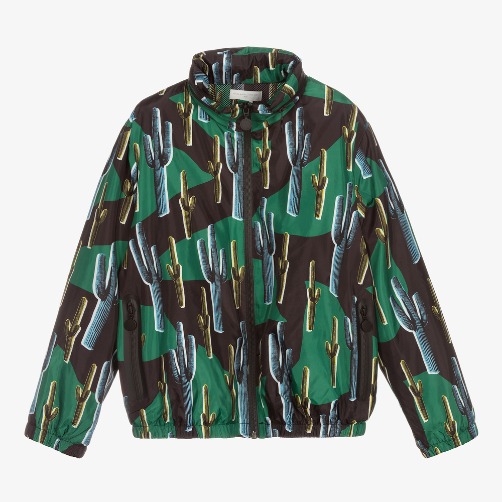 Stella McCartney Kids - Blouson vert Cactus Ado garçon | Childrensalon