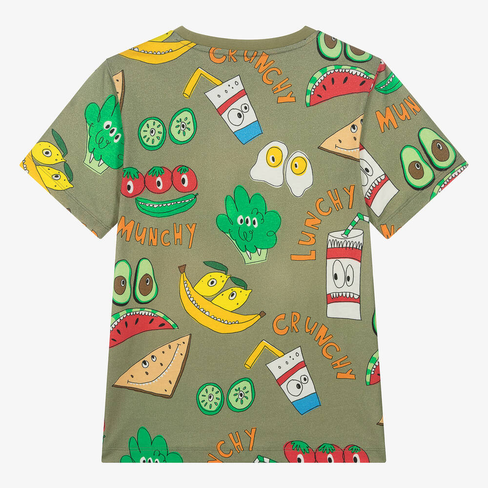 Stella McCartney Kids - Teen Boys Green Organic Cotton Fruit T