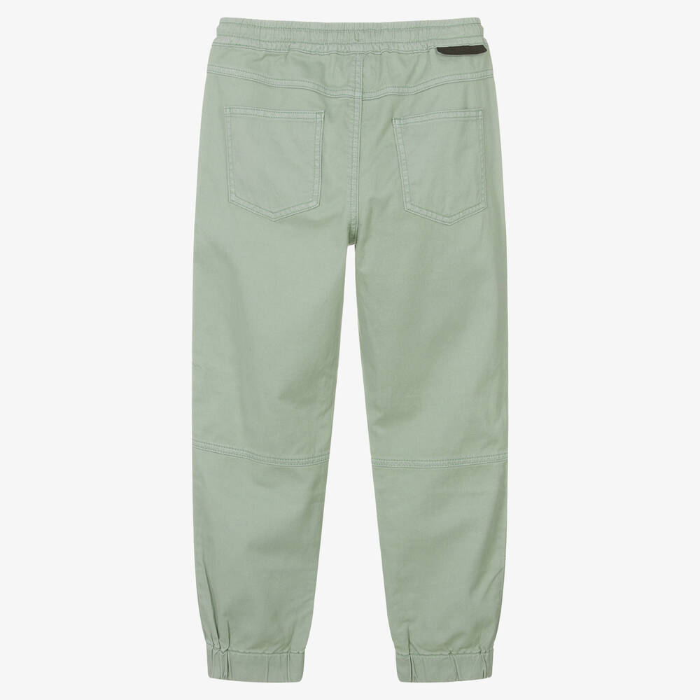 Stella McCartney Kids-Зеленые брюки из органического хлопка | Childrensalon Outlet