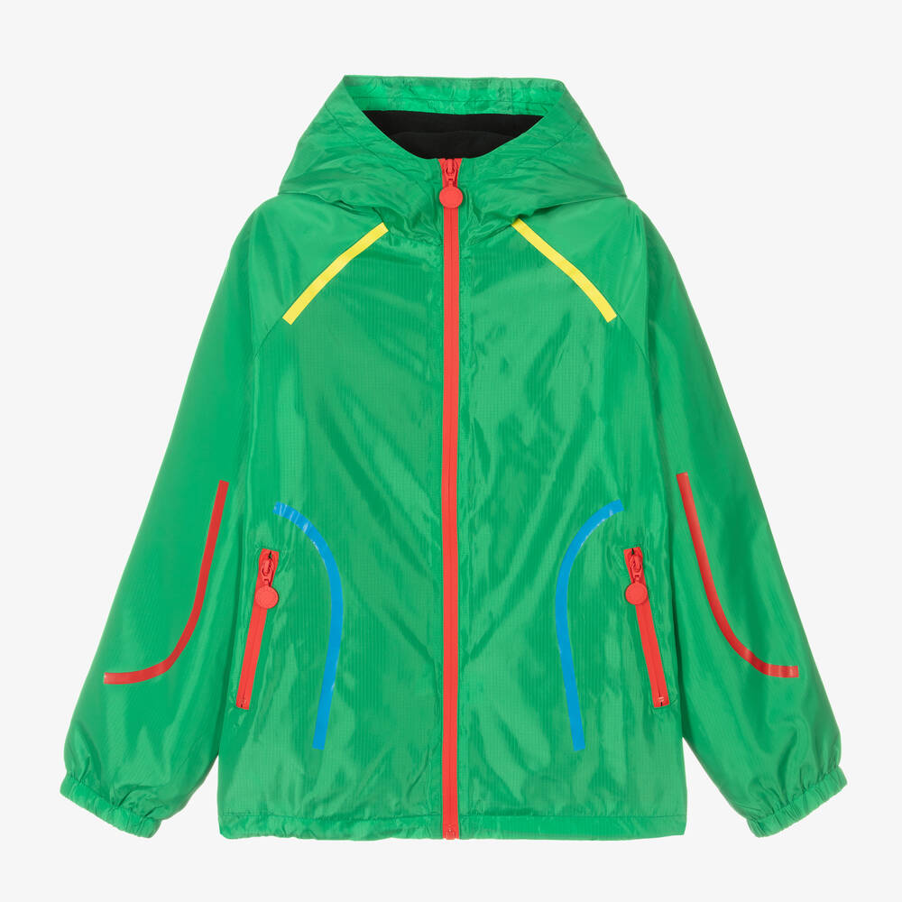 Stella McCartney Kids - Grüne Teen Jacke mit Reißverschluss (J) | Childrensalon