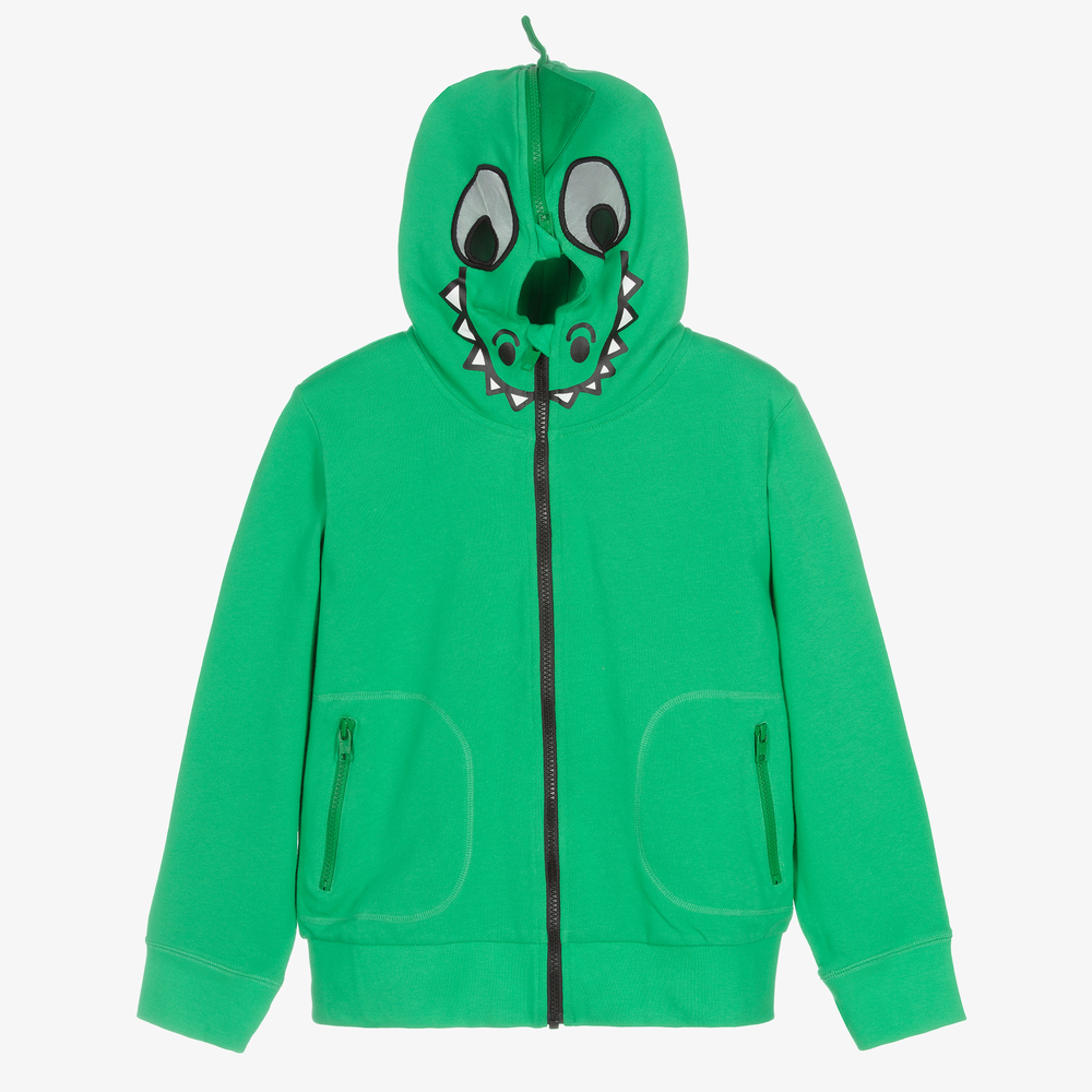 Stella McCartney Kids-Зеленый топ на молнии для мальчиков-подростков | Childrensalon Outlet