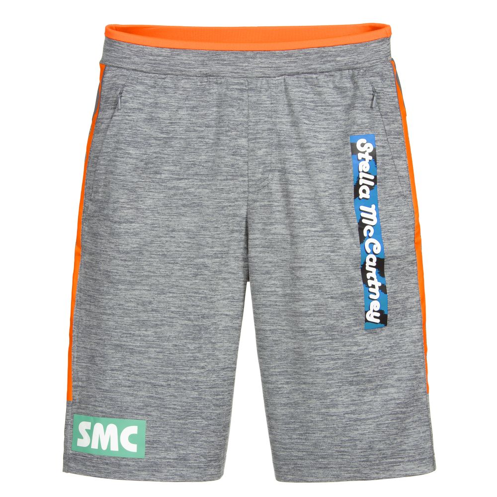 Stella McCartney Kids - Teen Boys Grey Logo Shorts | Childrensalon