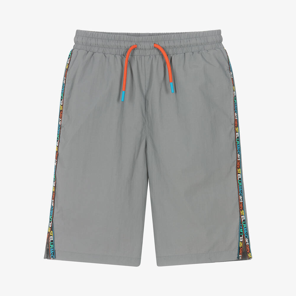 Stella McCartney Kids - Graue Teen Sport-Shorts für Jungen | Childrensalon