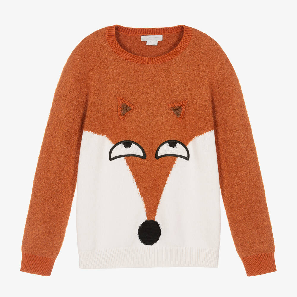 Stella McCartney Kids - Teen Boys Knitted Fox Sweater | Childrensalon
