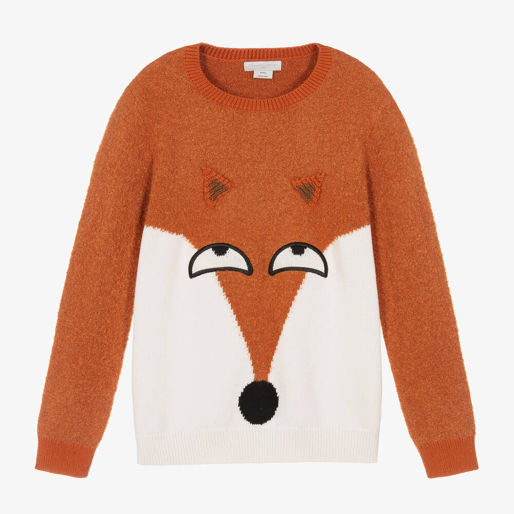 Stella McCartney Kids-Teen Boys Knitted Fox Sweater | Childrensalon Outlet