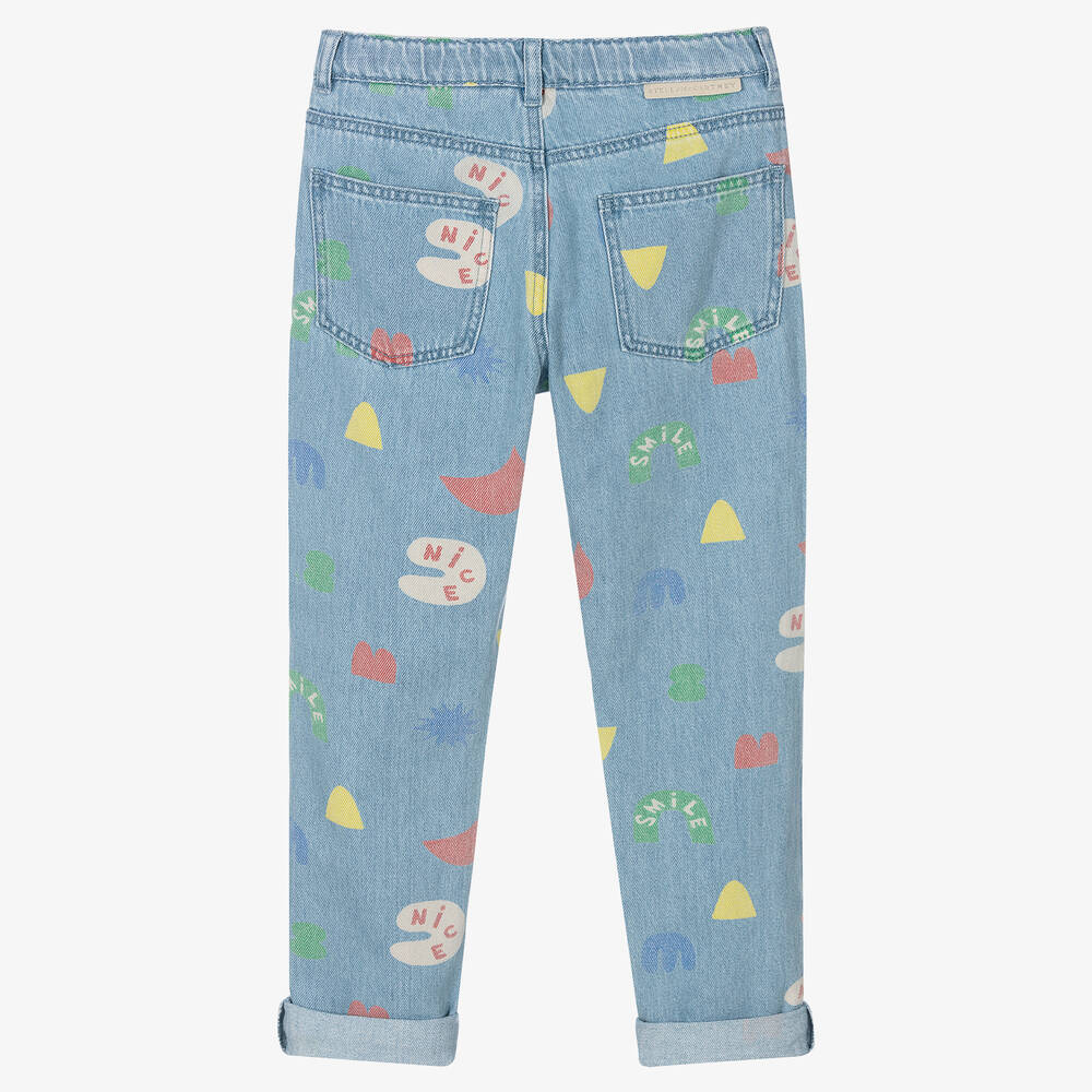 Stella McCartney Kids-Teen Boys Printed Shape Jeans | Childrensalon Outlet