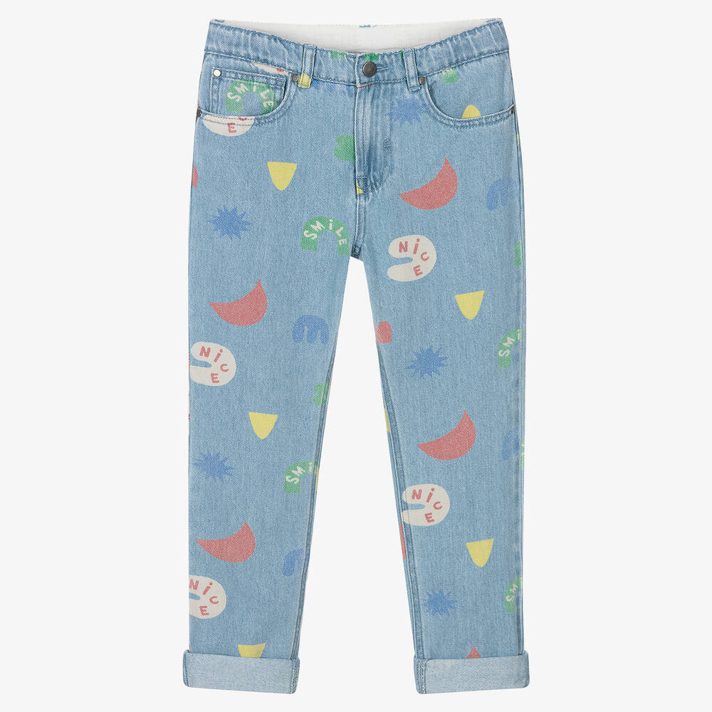 Stella McCartney Kids - Teen Boys Printed Shape Jeans | Childrensalon