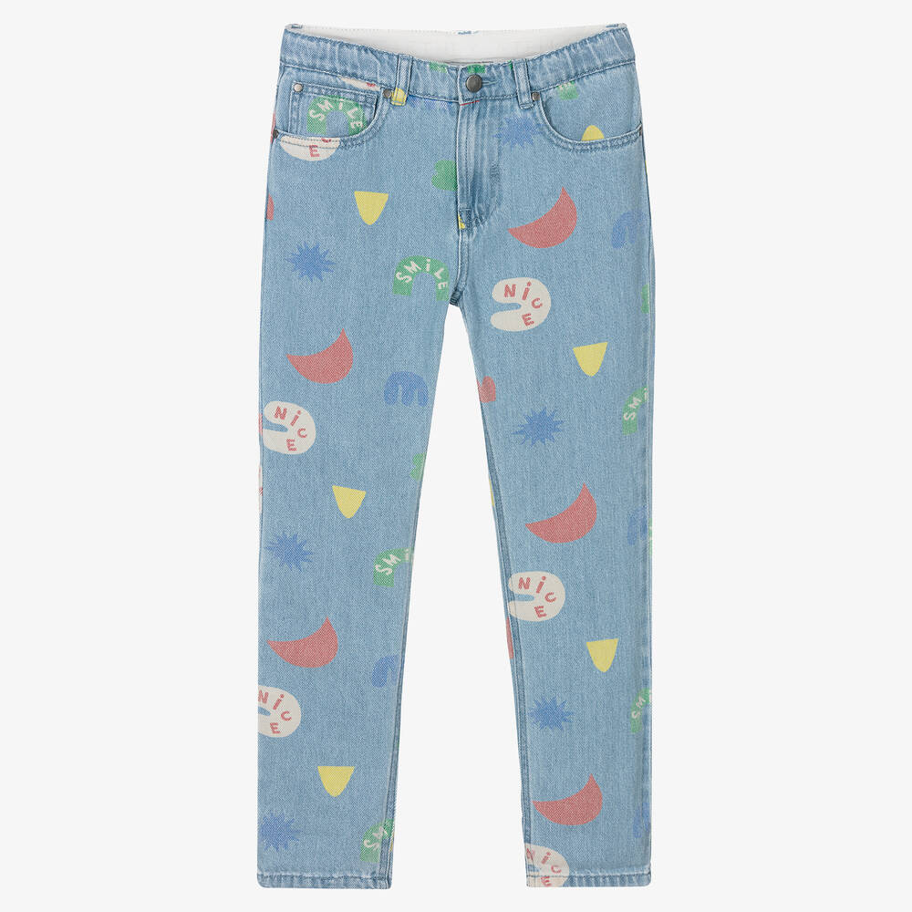 Stella McCartney Kids-Teen Boys Printed Shape Jeans | Childrensalon Outlet