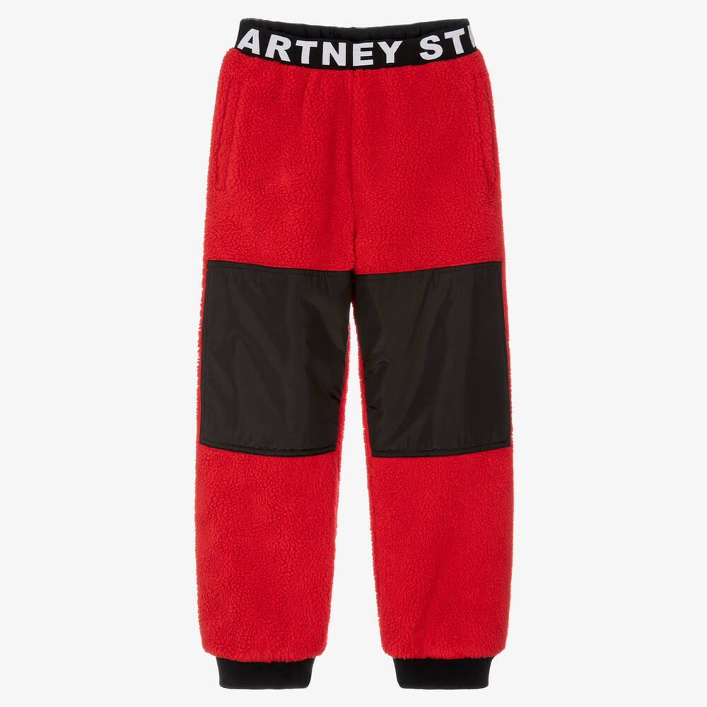 Red fleece joggers online