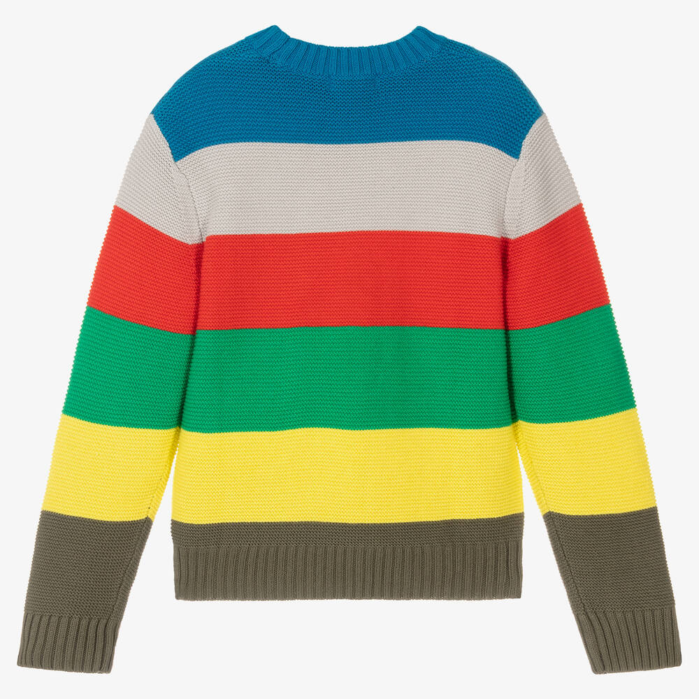 Stella McCartney Kids-Teen Boys Stripe Knit Sweater | Childrensalon Outlet