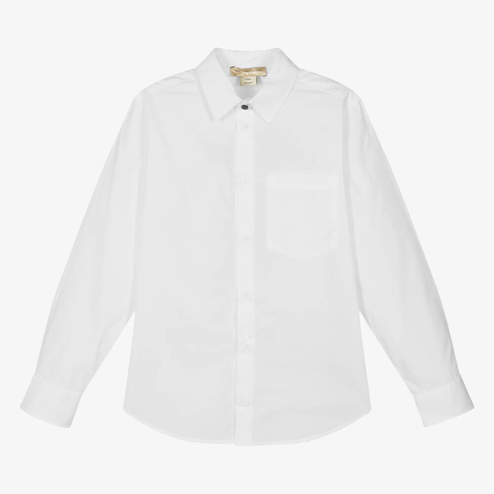 Stella McCartney Kids-Teen Boys White Cotton Shirt & Bow Tie | Childrensalon Outlet