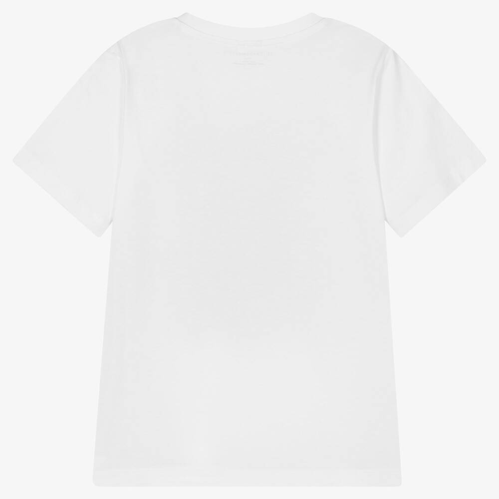 Stella McCartney Kids-تيشيرت تينز ولادي قطن عضوي لون أبيض | Childrensalon Outlet