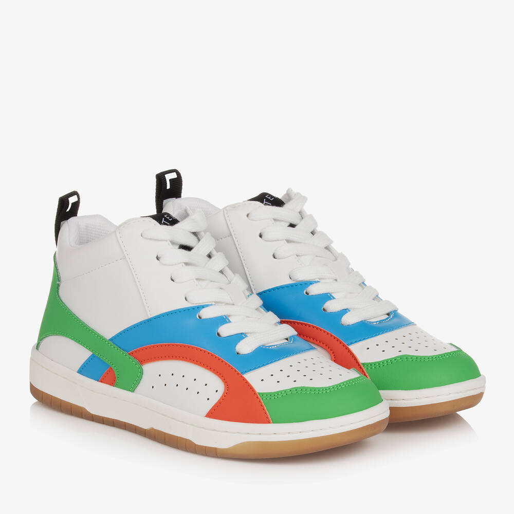 Faux leather high top sneakers best sale