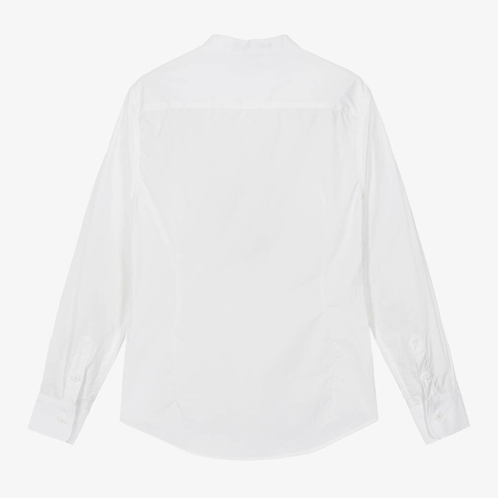 Stella McCartney Kids-Teen Boys White Organic Cotton Shirt | Childrensalon Outlet