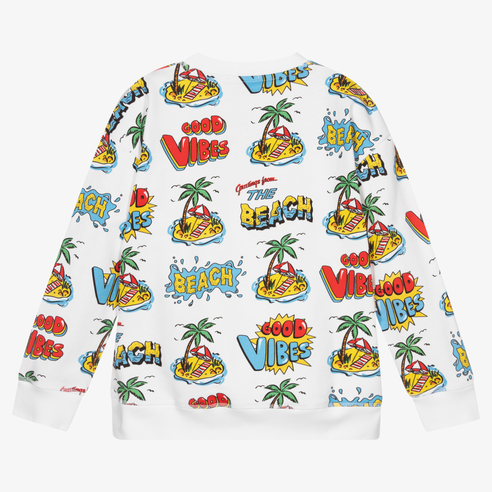 Stella McCartney Kids-Белый свитшот для подростков | Childrensalon Outlet