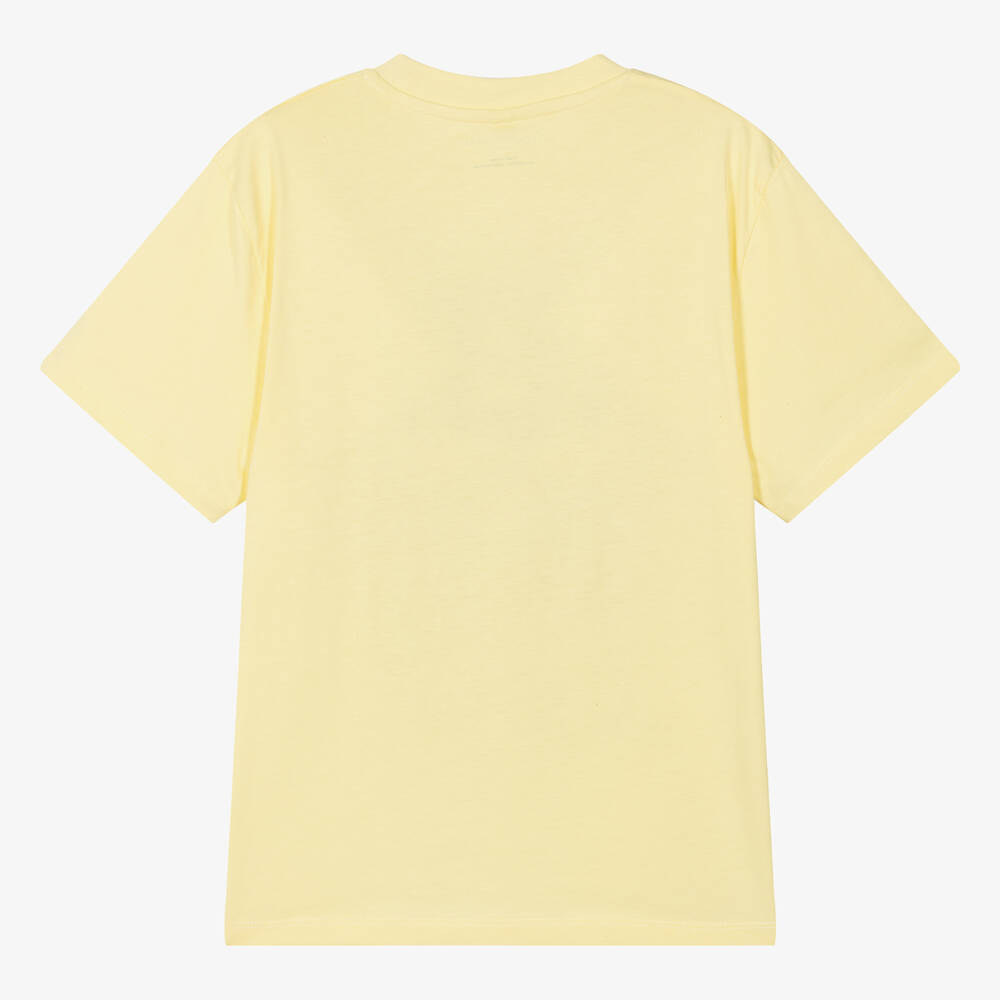 Stella McCartney Kids-Teen Boys Yellow Organic Cotton Aloha T-Shirt | Childrensalon Outlet