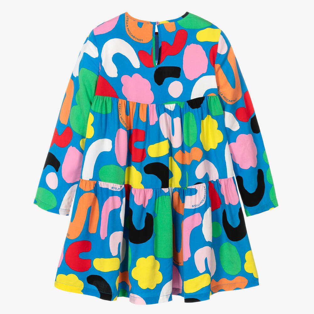Stella McCartney Kids-Платье с абстрактным принтом | Childrensalon Outlet