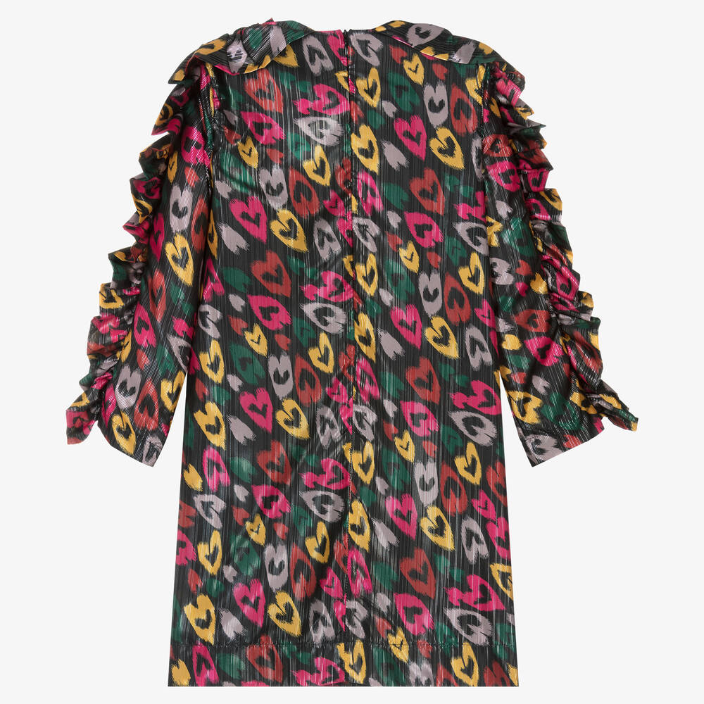 Stella McCartney Kids-Teen Girls Black Abstract Heart Dress | Childrensalon Outlet