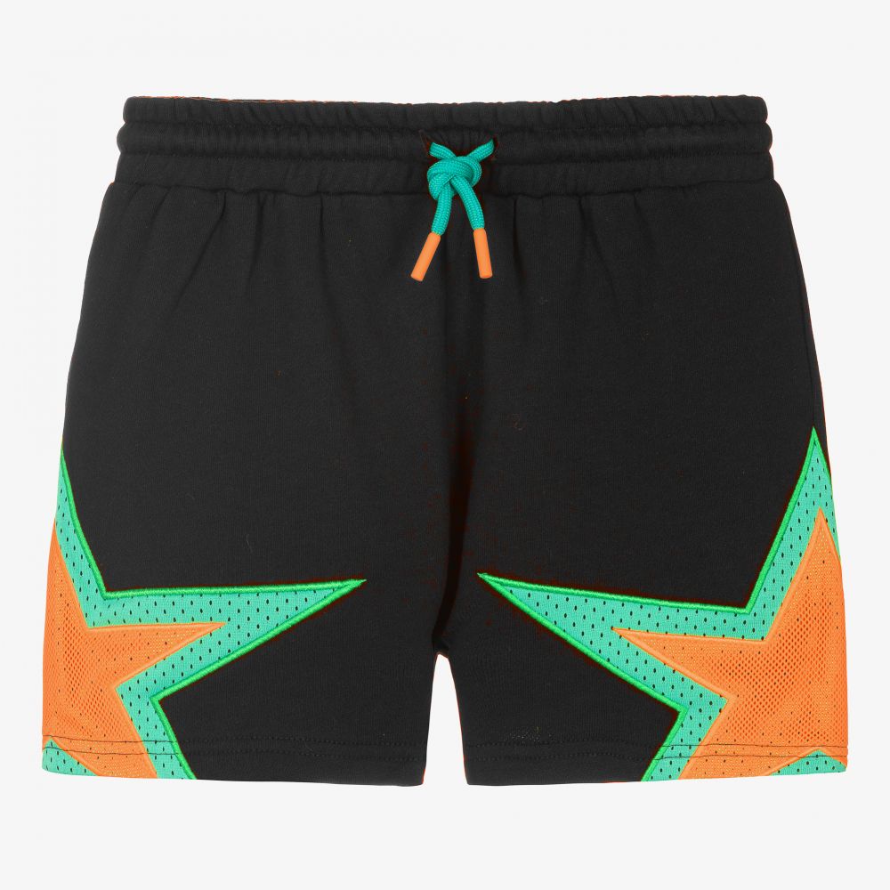 Stella McCartney Kids - Schwarze Teen Baumwollshorts (M) | Childrensalon