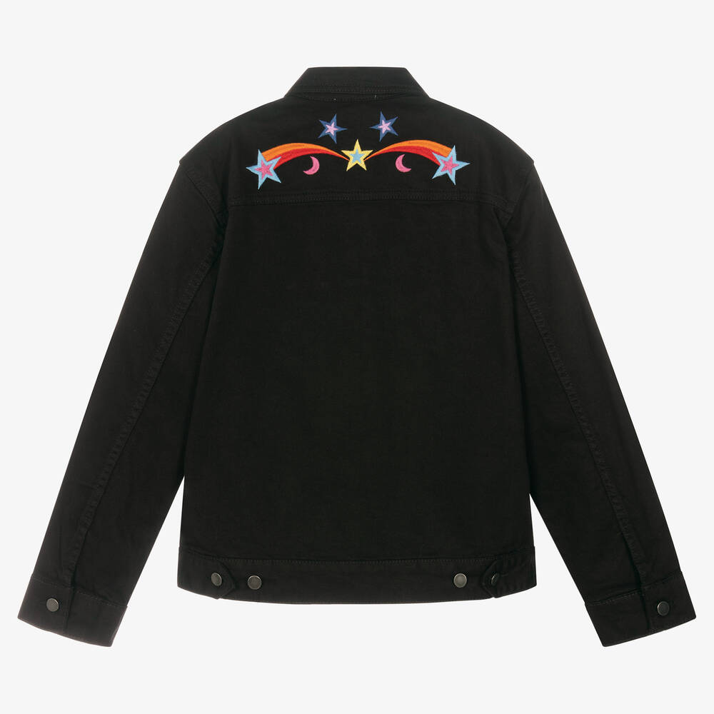 Stella McCartney Kids-Teen Girls Black Denim Jacket | Childrensalon Outlet
