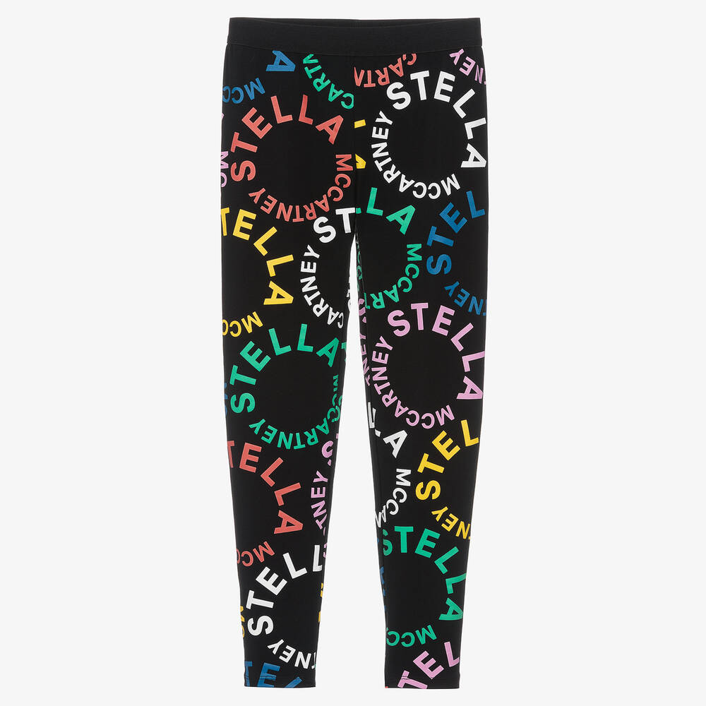 Stella McCartney Kids-Черные легинсы из органического хлопка | Childrensalon Outlet