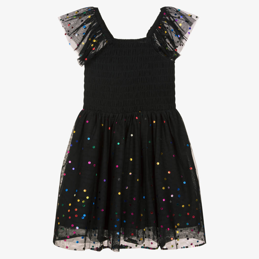 Stella McCartney Kids - Teen Girls Black Sequin Dress | Childrensalon