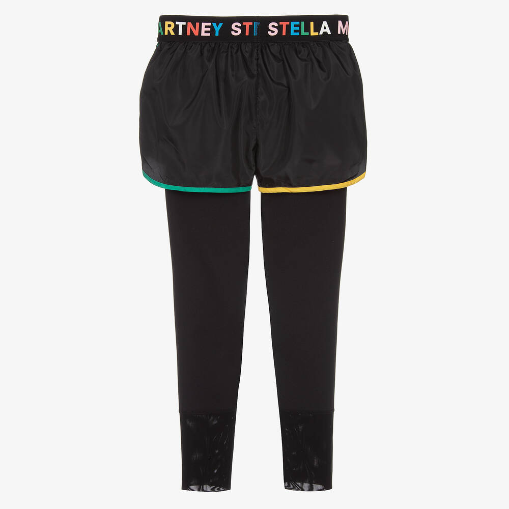 Stella McCartney Kids - Short et legging de sport noirs ado