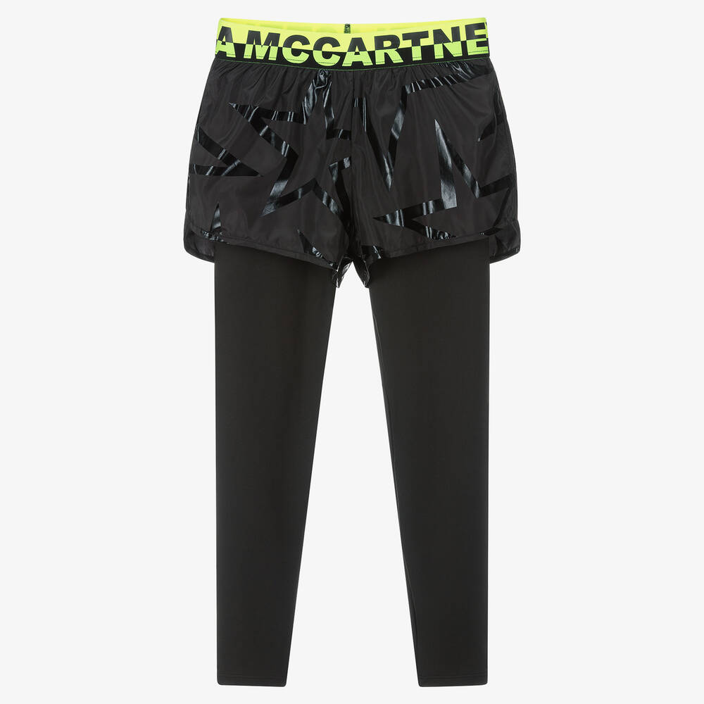 Stella McCartney Kids-Teen Girls Black Sports Leggings | Childrensalon Outlet